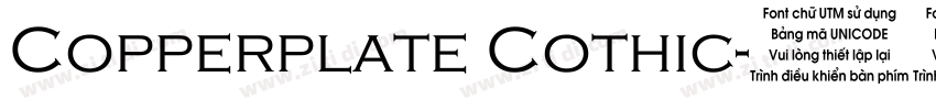 Copperplate Cothic字体转换